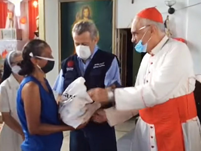 Cardenal Porras Caritas venezolanos