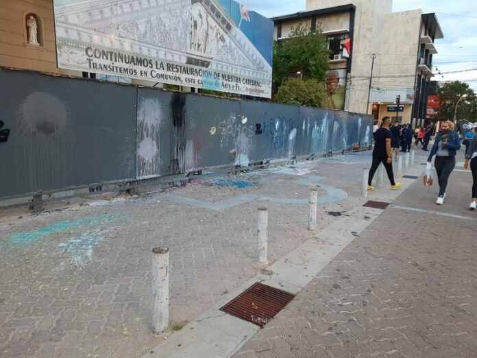 Obispado de San Luis vandalismo