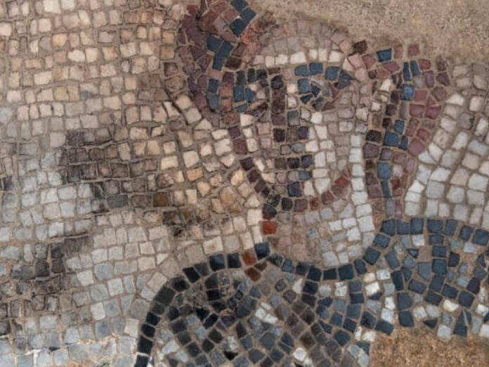 Hallan mosaicos del año 400